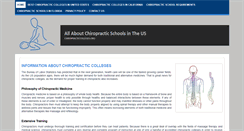 Desktop Screenshot of chiropracticcolleges.org
