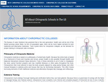 Tablet Screenshot of chiropracticcolleges.org
